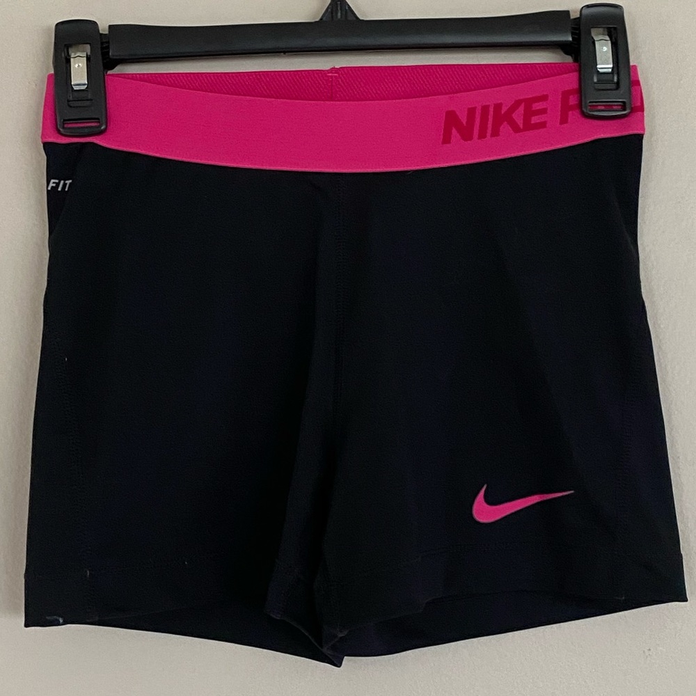 Black and Pink | Nike Pro Shorts | size XS
